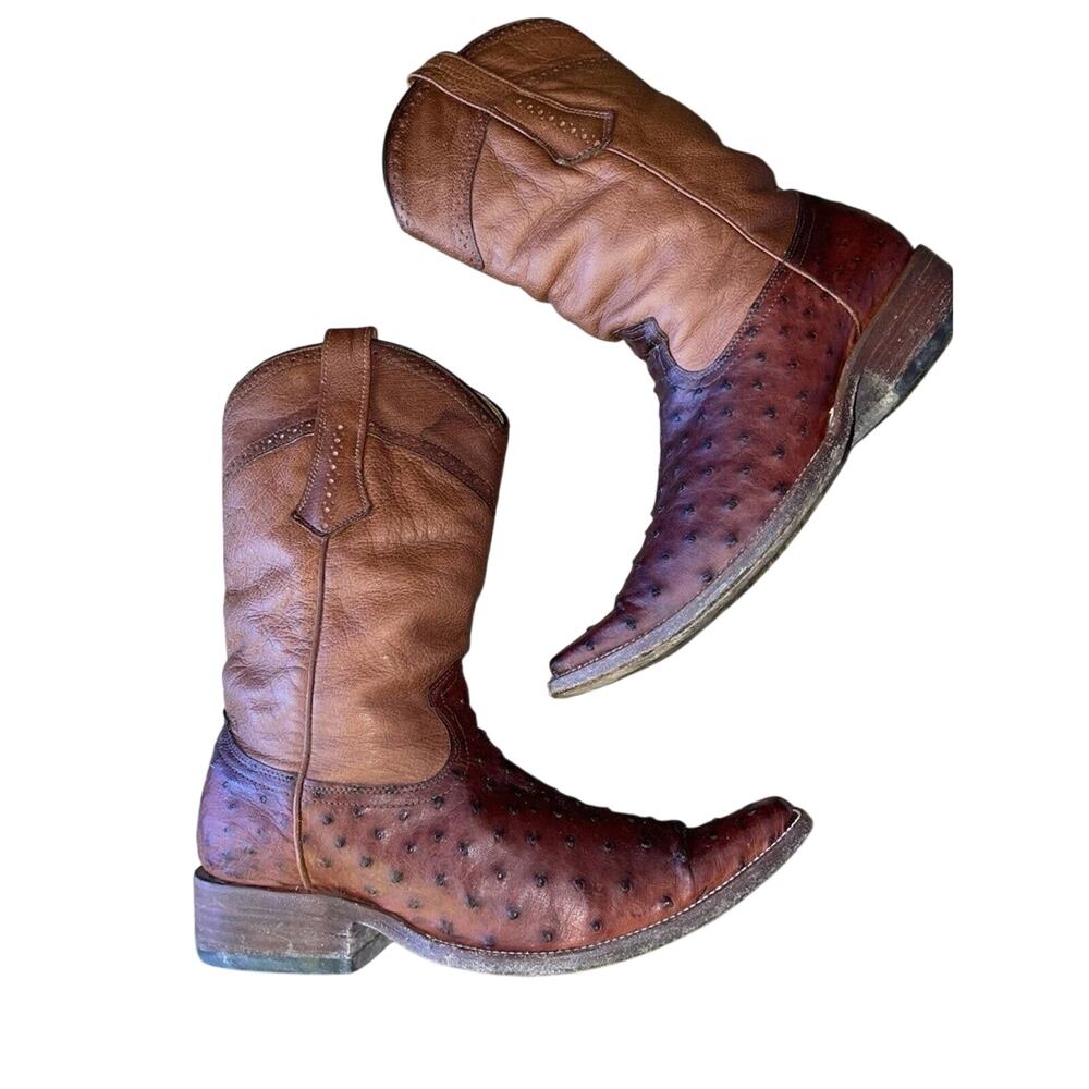Cuardra Men's Ostrich‎ Boot's US Men's Size 8